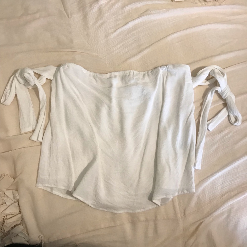 Lucca Off the Shoulder Tie Bow Top